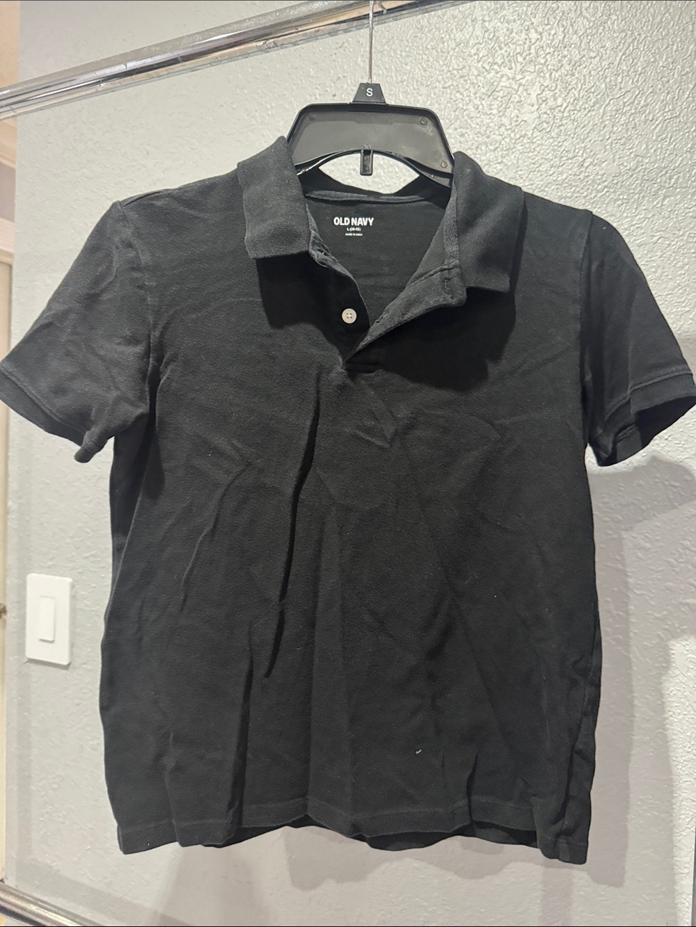 Old Navy Black Short-Sleeve Polo for Kids